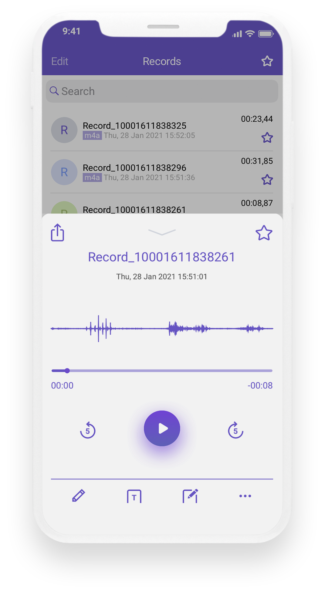 REKK | Voice recording for iPhone